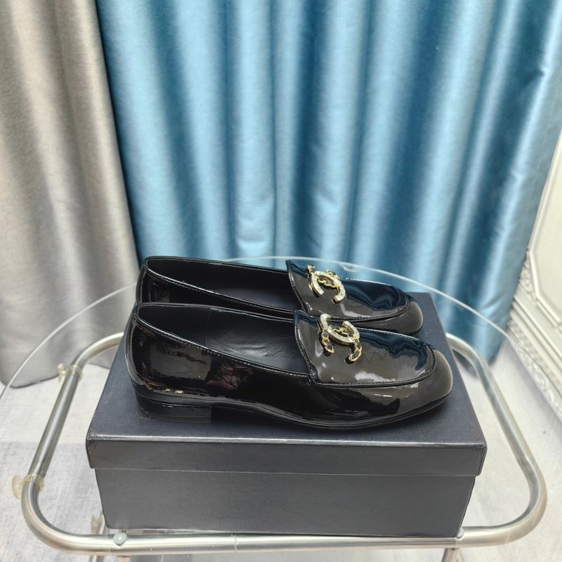 Ch*el leather shoes